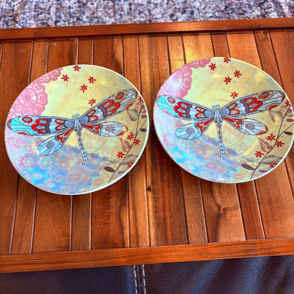 Tii Collections Spring Vibrant Dragonfly Cup Saucer Replacement